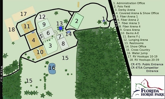 florida horse park map