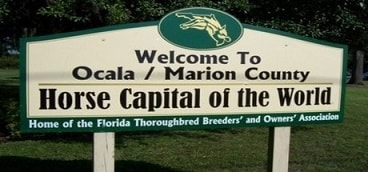 Ocala horse capital sign